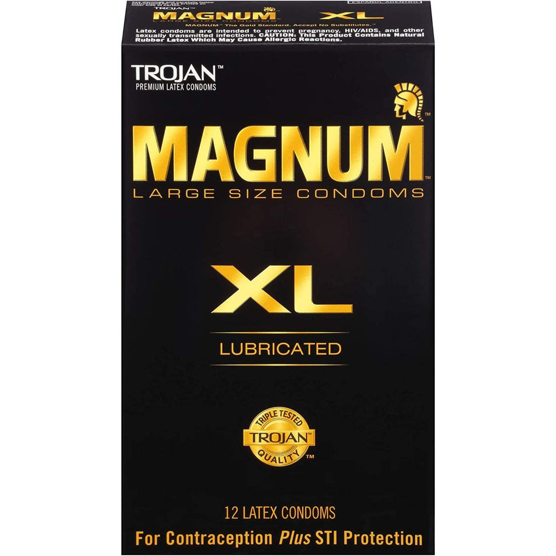 Trojan Lubricated Latex Condoms, Magnum XL, Extra Large by Pasteur Pharmacy