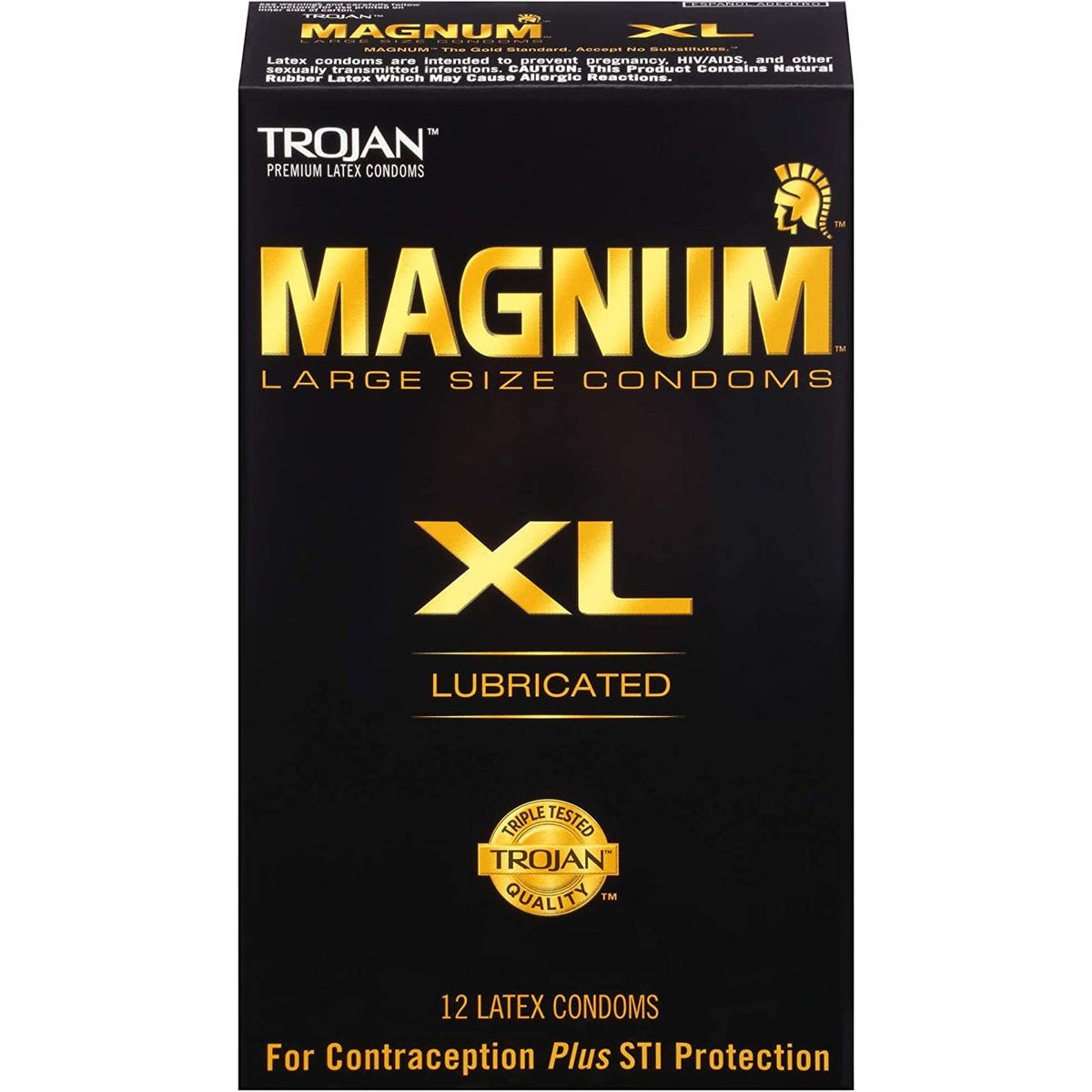 Trojan Lubricated Latex Condoms, Magnum XL, Extra Large by Pasteur Pharmacy