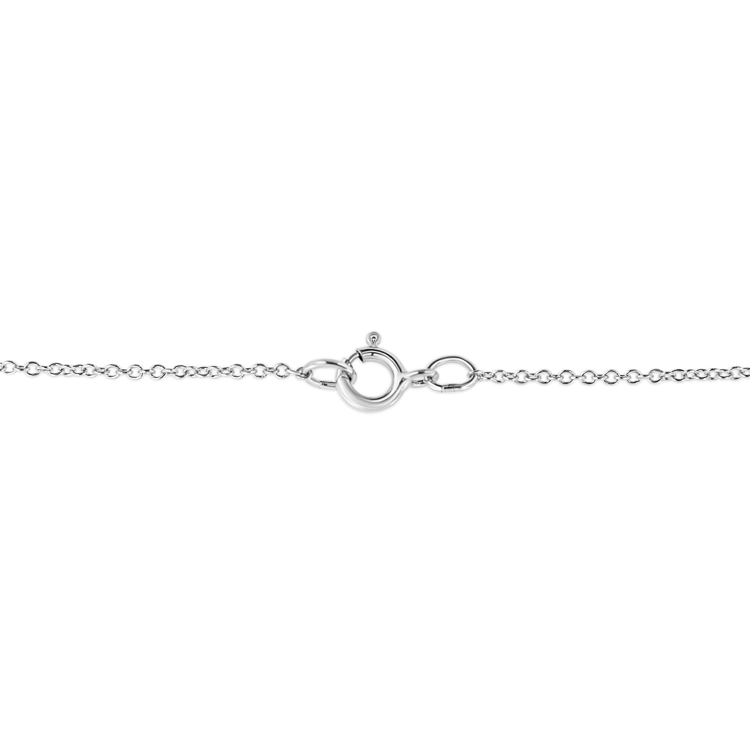 .925 Sterling Silver Pave-Set Diamond Accent Kite Shape 18" Pendant Necklace (I-J Color, I1-I2 Clarity) by Bids.com