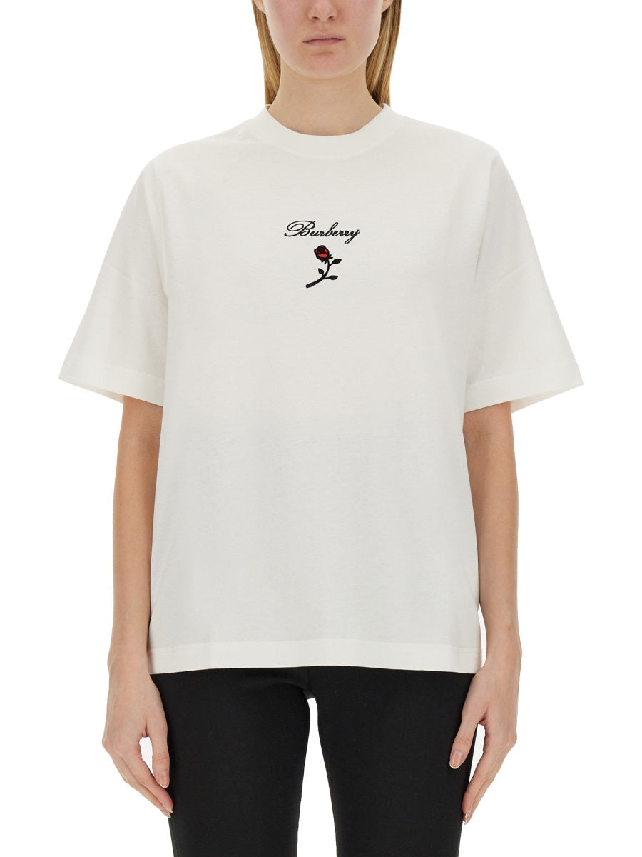 Burberry Women T-Shirt With Logo by Luosophy