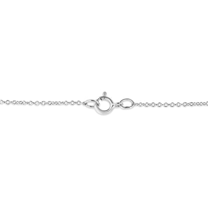 .925 Sterling Silver Prong-Set Diamond Accent Double Heart 18" Pendant Necklace (I-J Color, I1-I2 Clarity) by Bids.com