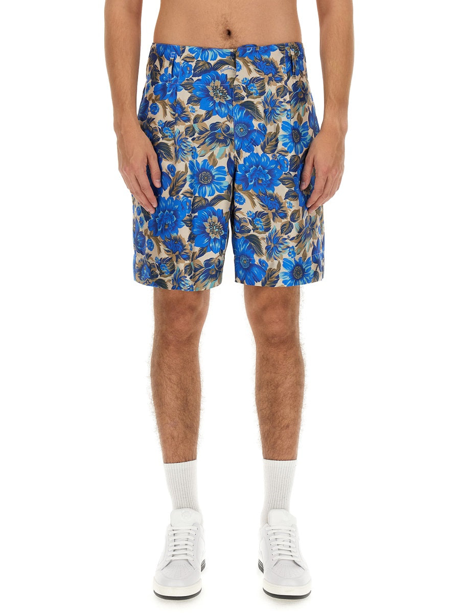 Moschino Men Short All Over Blue Flower by Luosophy