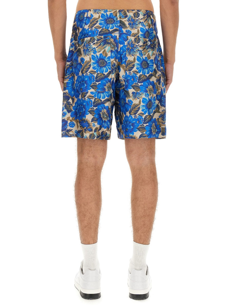 Moschino Men Short All Over Blue Flower by Luosophy