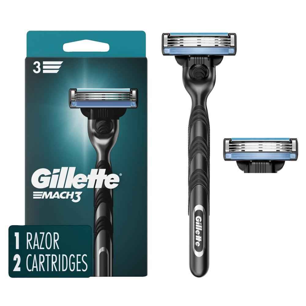 Gillette Mach3 Men S Razor Handle 2 Blade Refills