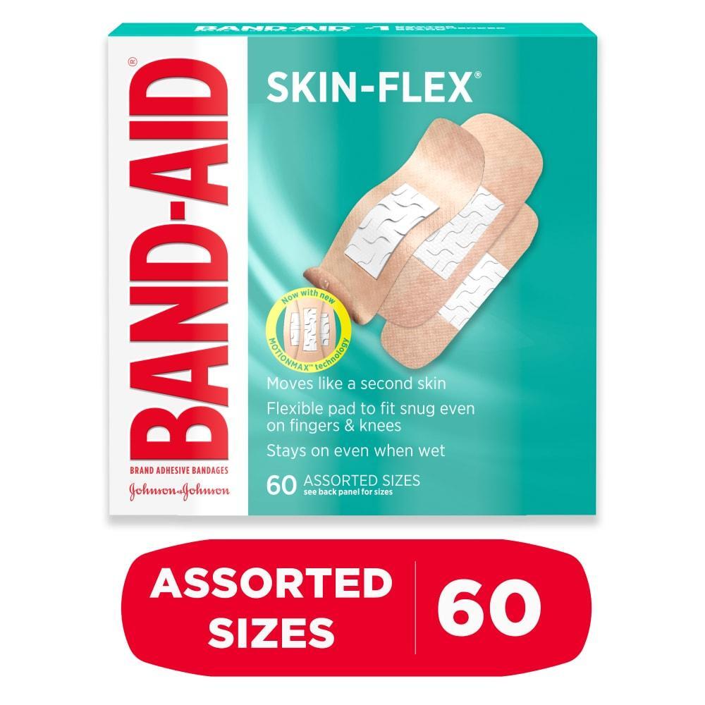 Band-Aid Brand Skin-Flex Adhesive Bandages – 60 Count (Assorted) by Pasteur Pharmacy