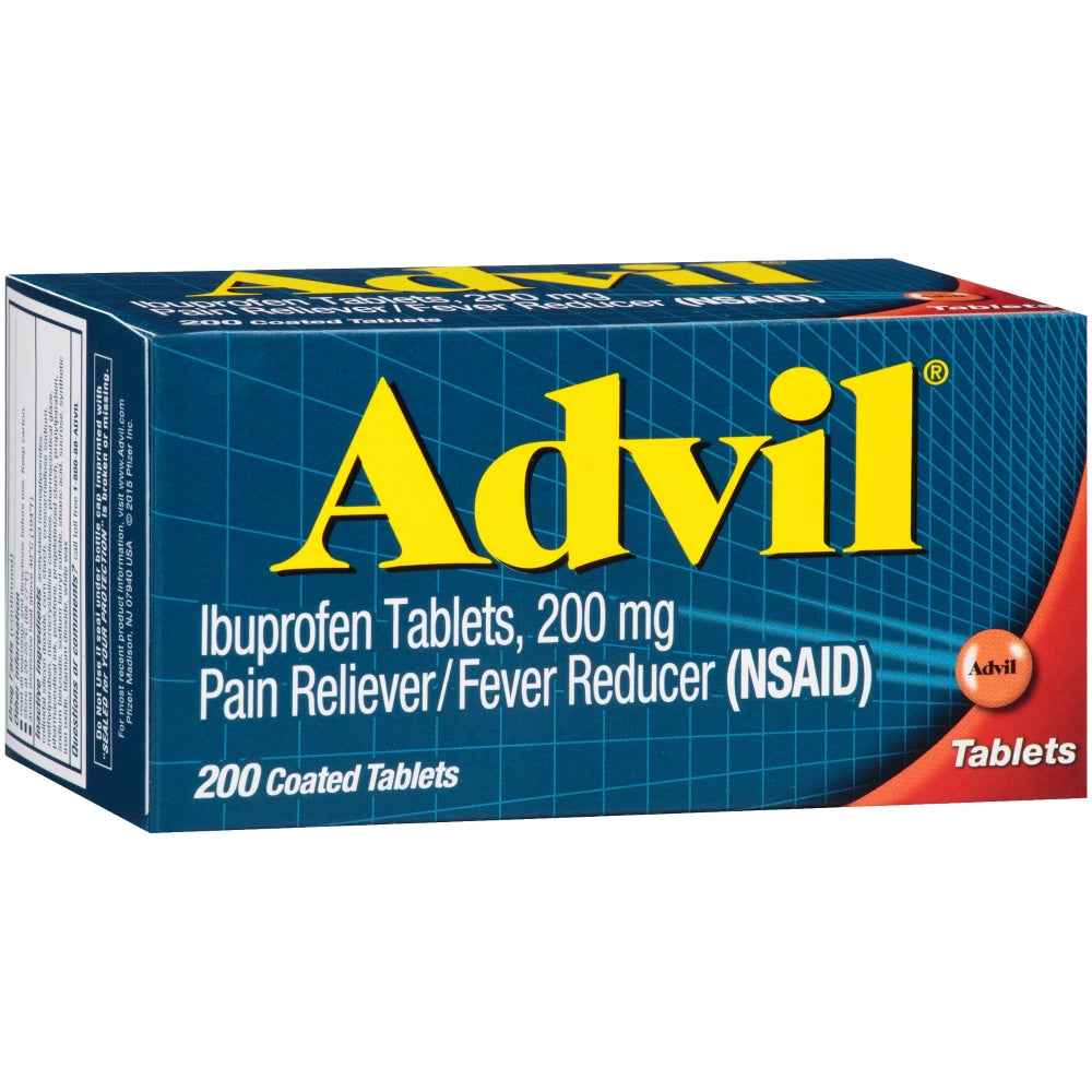 Advil Pain Reliever &amp; Fever Reducer, Relief Medicine With Ibuprofen 200 Mg For Headache, Backache, Menstrual Or Joint Pain, Coated Tablets, Other