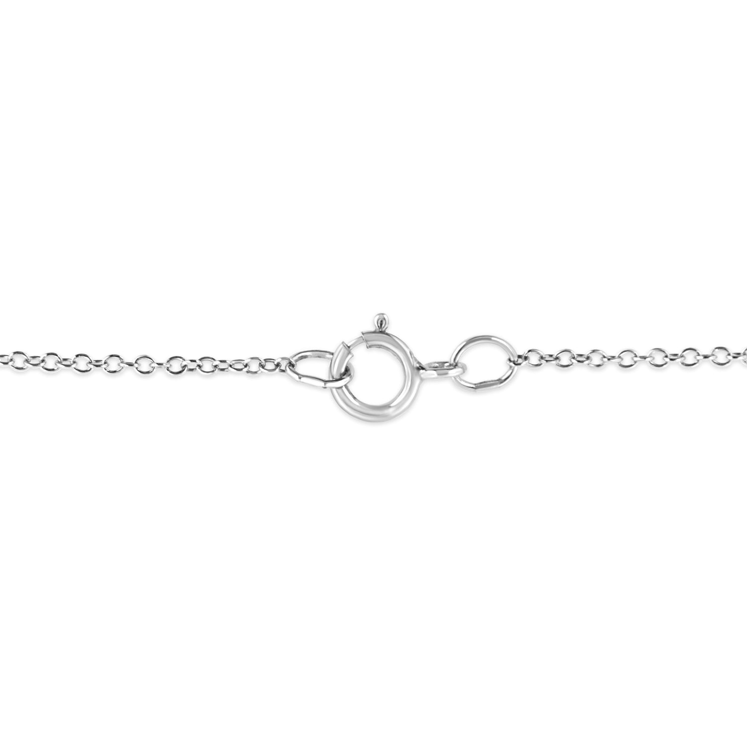 .925 Sterling Silver Prong-Set Diamond Accent Starfish 18" Pendant Necklace (I-J Color, I1-I2 Clarity) by Bids.com