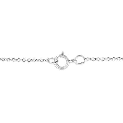 .925 Sterling Silver Prong-Set Diamond Accent Starfish 18" Pendant Necklace (I-J Color, I1-I2 Clarity) by Bids.com