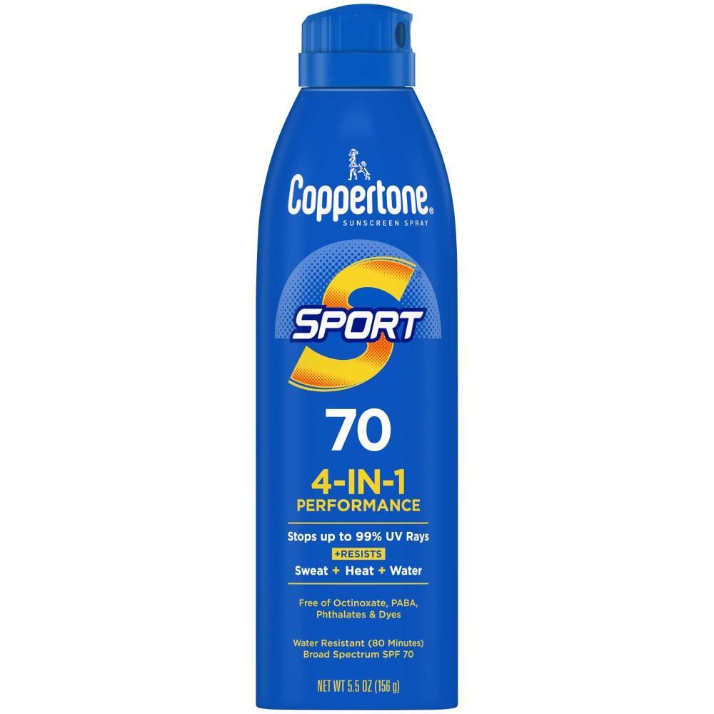Coppertone Sport Broad Spectrum SPF 70 Sunscreen Spray 5.5 Oz by Pasteur Pharmacy