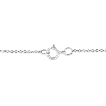 .925 Sterling Silver Prong-Set Diamond Accent Starfish Pendant Necklace (I-J Color, I1-I2 Clarity) - Size 18" by Bids.com