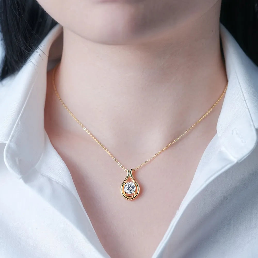 2 Carat Sparkala™ 925 Sterling Silver Pendant Necklace by Sparkala