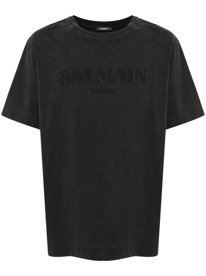 Balmain Men T-Shirt With Vintage Balmain Embroidery by Luosophy
