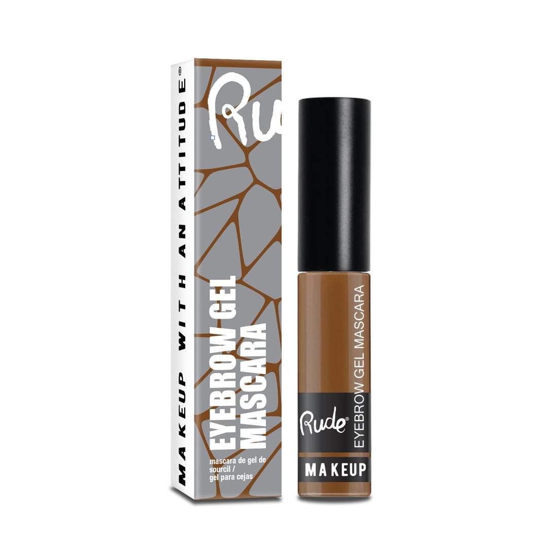 RUDE Eyebrow Gel Mascara - Natural Brown 