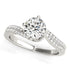14k White Gold Spiral Design Pronged Diamond Engagement Ring (1 1/8 cttw) by Bids.com