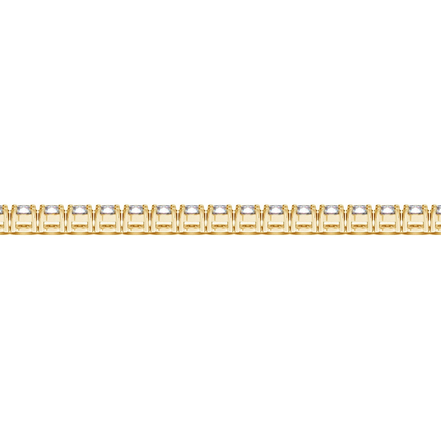Lab Grown Round Diamond Tennis Bracelet in 14k Yellow Gold (7 cctw F/G VS2/SI1) by Bids.com