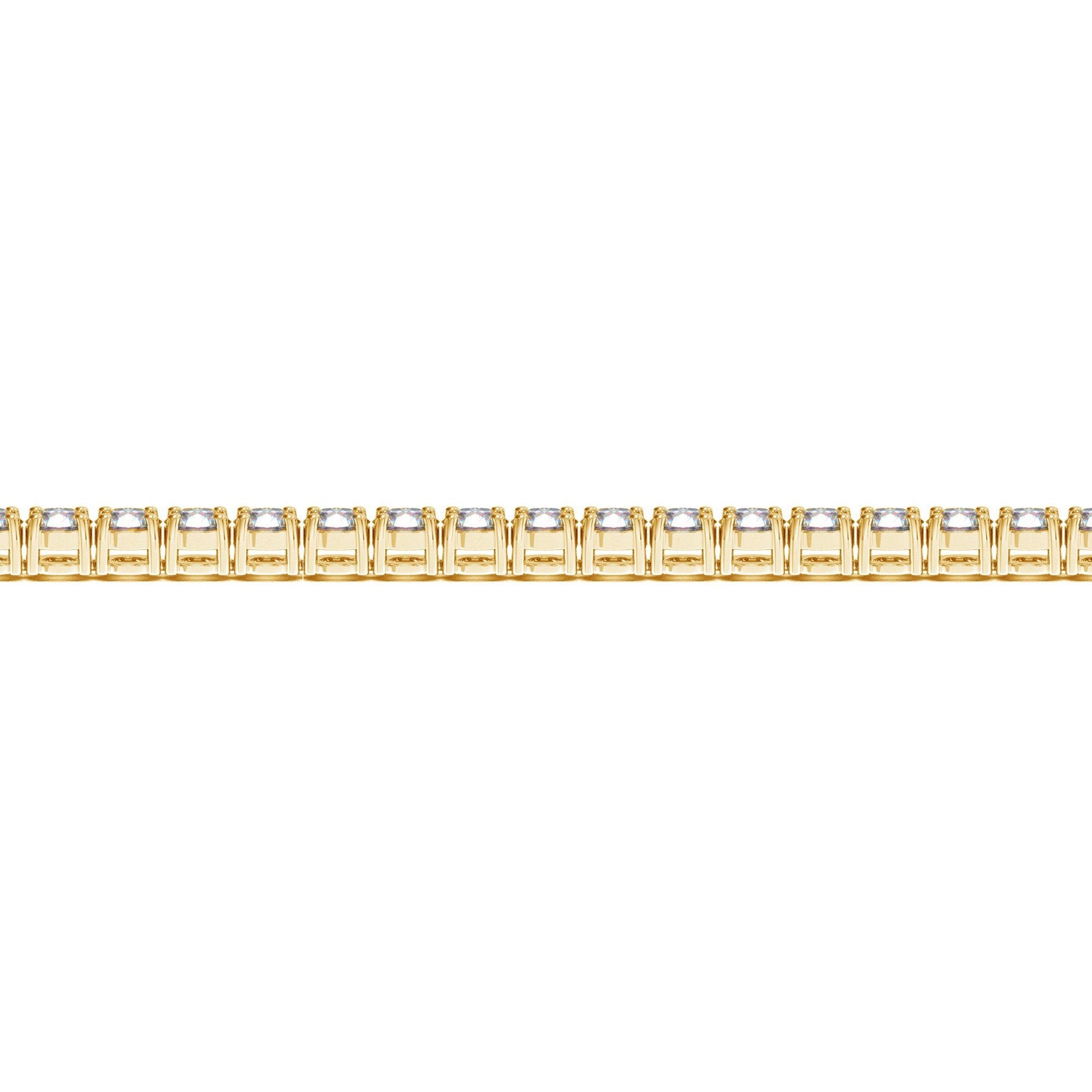 Lab Grown Round Diamond Tennis Bracelet in 14k Yellow Gold (7 cctw F/G VS2/SI1) by Bids.com