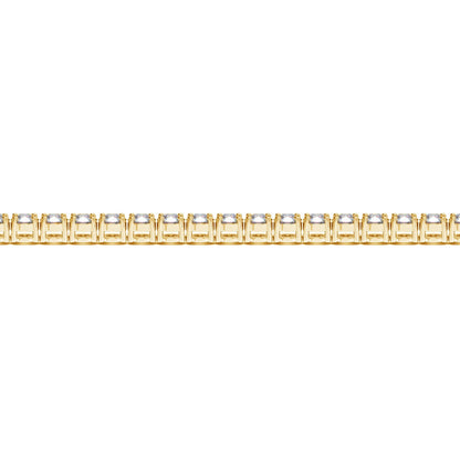 Lab Grown Round Diamond Tennis Bracelet in 14k Yellow Gold (7 cctw F/G VS2/SI1) by Bids.com