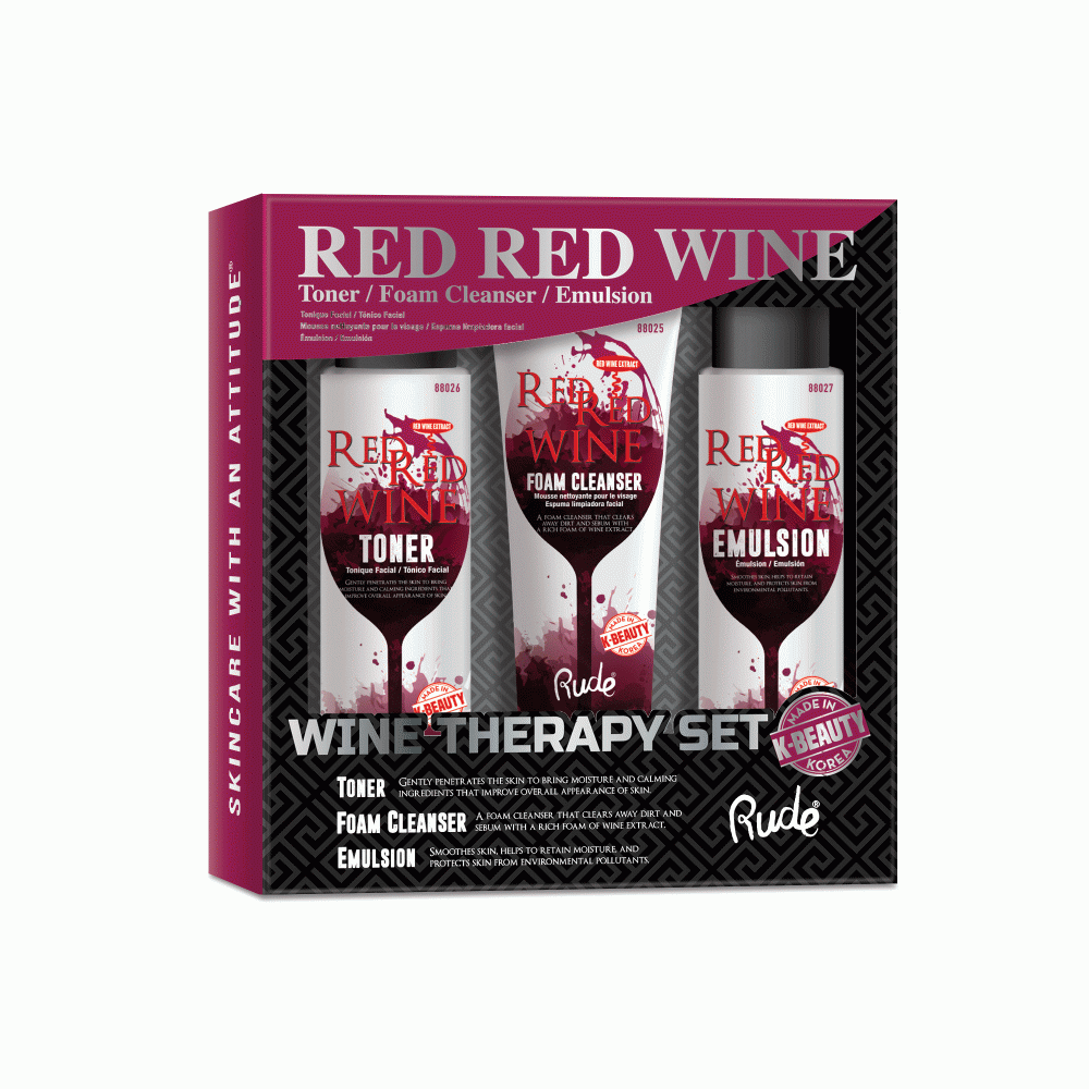 RUDE Red Red Wine Wine Therapy Set by Avera Group