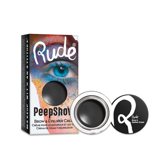 RUDE Peep Show Brow & Eyeliner Cream - Dark Side - DestGlow