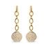 14K Yellow Gold 1.0 Cttw Diamond Chain Cluster Dangle Chain Earrings (I-J Color, I1-I2 Clarity) by Bids.com