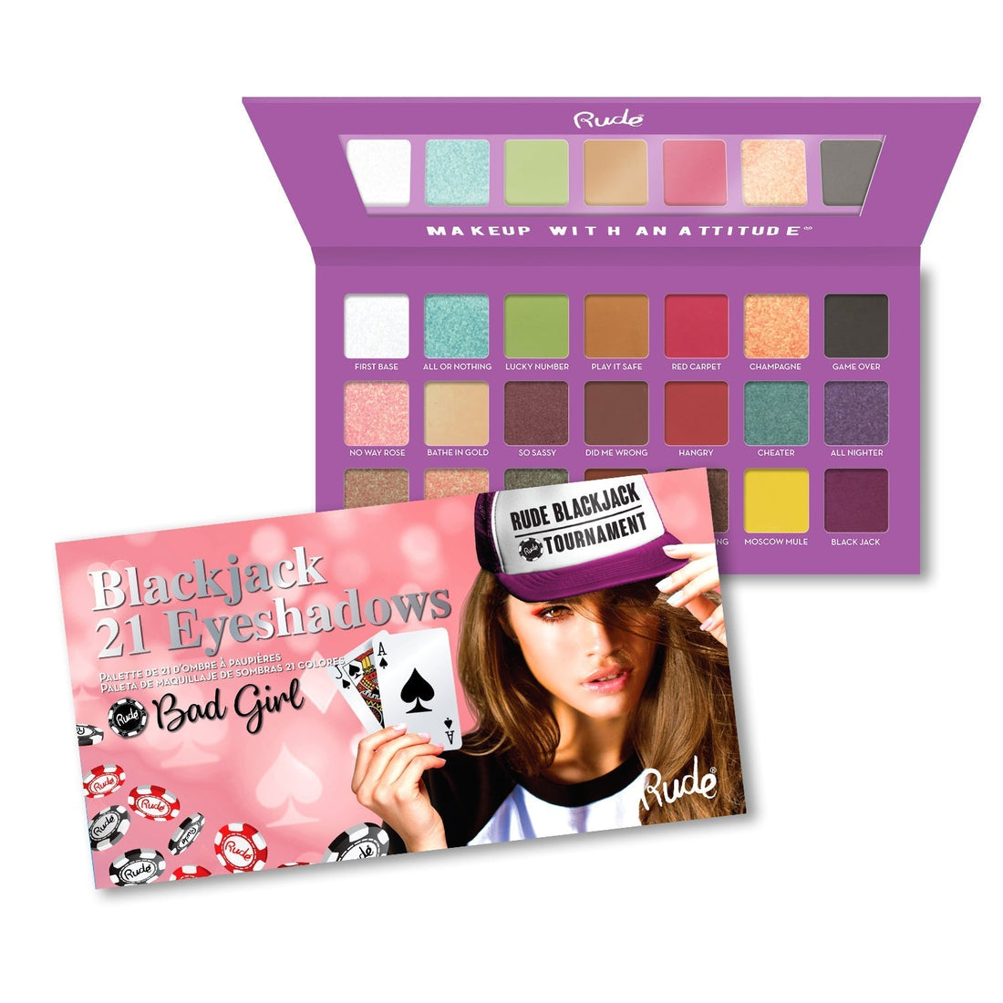 RUDE Blackjack 21 Eyeshadows - Bad Girl 