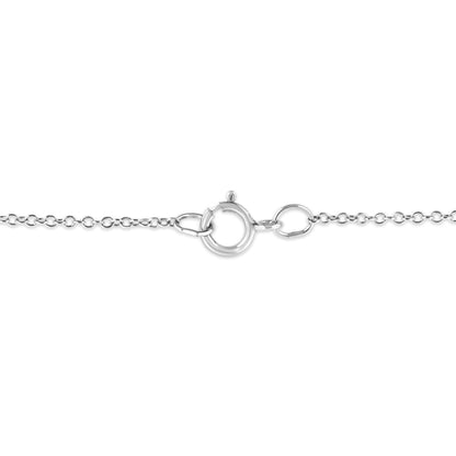 .925 Sterling Silver Prong-Set Diamond Accent Starfish Pendant Necklace (I-J Color, I1-I2 Clarity) - Size 18" by Bids.com