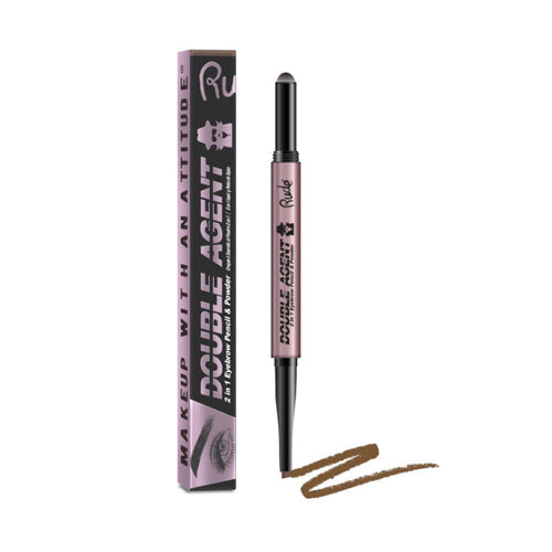 RUDE Double Agent 2 in 1 Eyebrow Pencil &amp; Powder - Hazel 