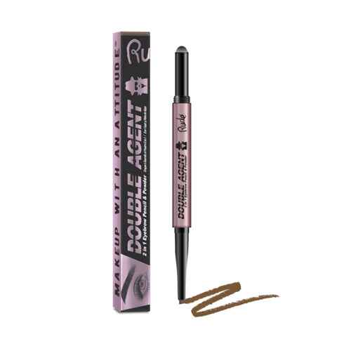 RUDE Double Agent 2 in 1 Eyebrow Pencil &amp; Powder - Hazel