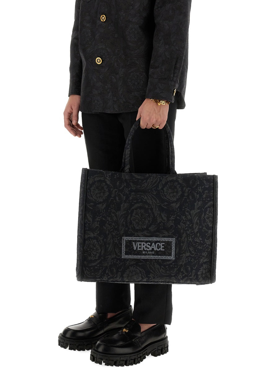 Versace Men Large Shopper Bag "Athena Baroque" by Luosophy