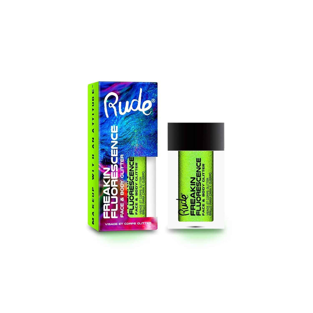 RUDE Freakin Fluorescence Face &amp; Body Glitter