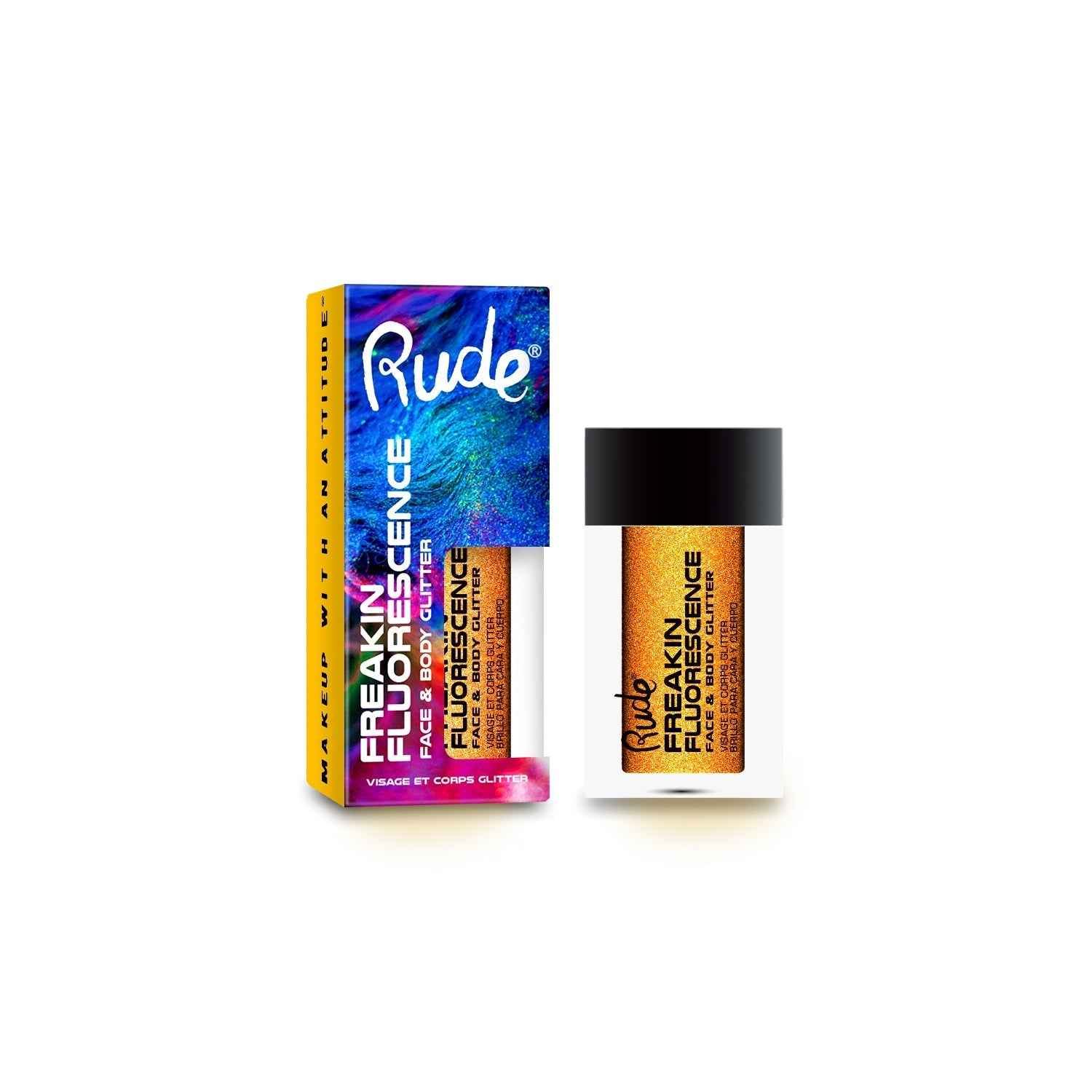 RUDE Freakin Fluorescence Face &amp; Body Glitter