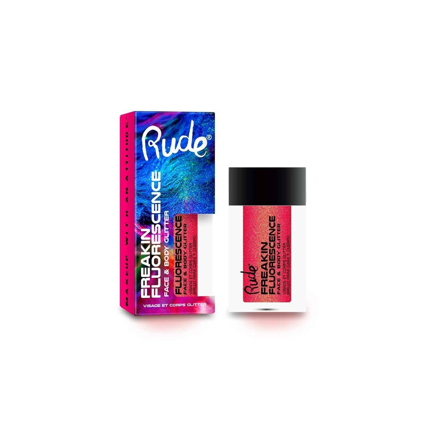 RUDE Freakin Fluorescence Face &amp; Body Glitter - Until Dawn