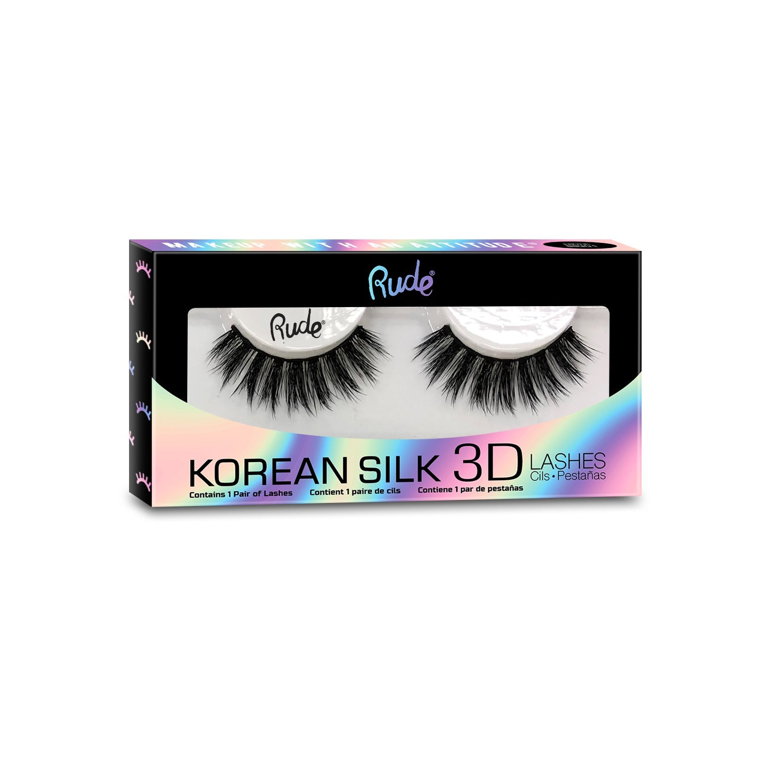 RUDE Lush - Korean Silk 3D Lashes - Psychedelic - DestGlow
