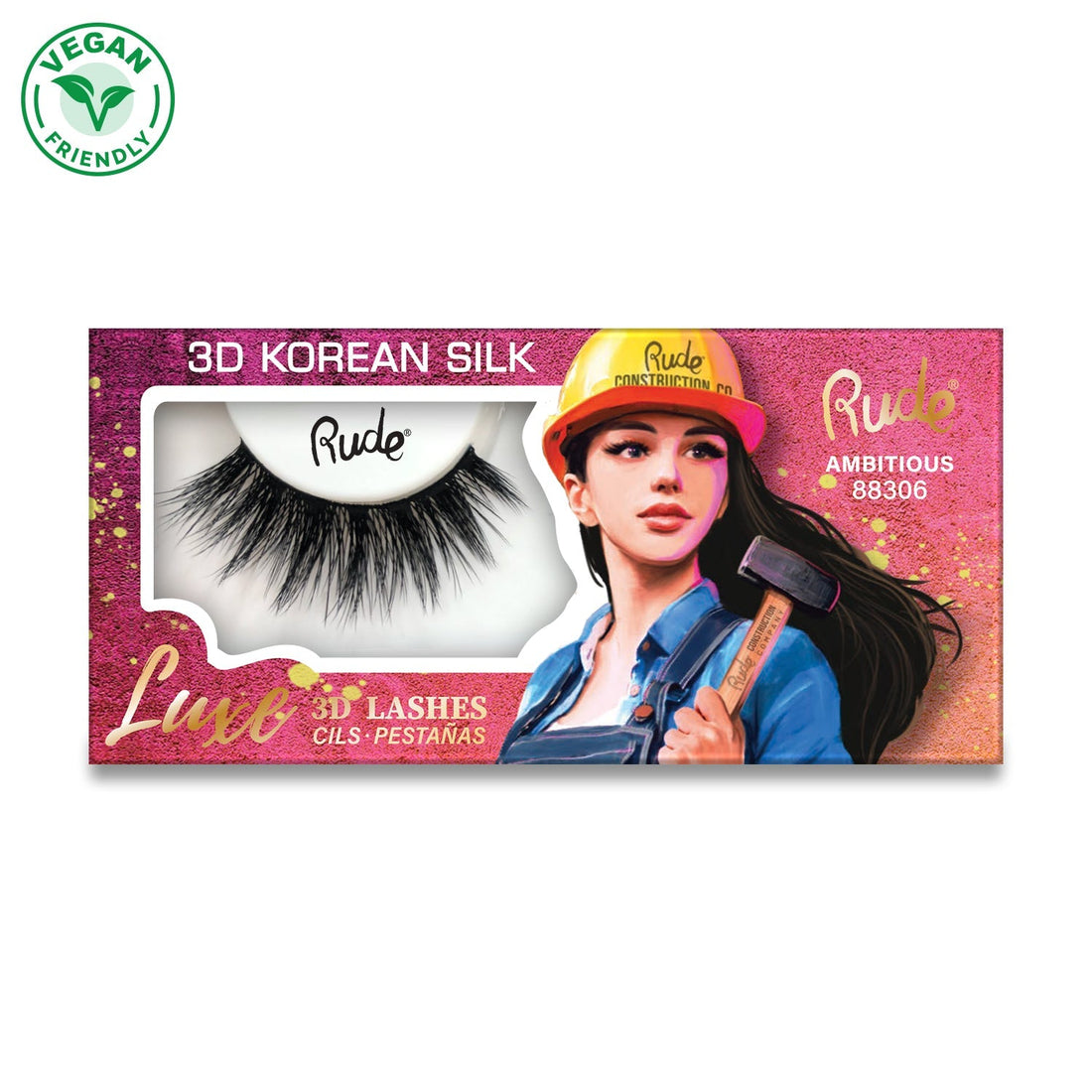 RUDE Luxe 3D Korean Silk Lashes - Exhibitionist/Ambitious - DestGlow