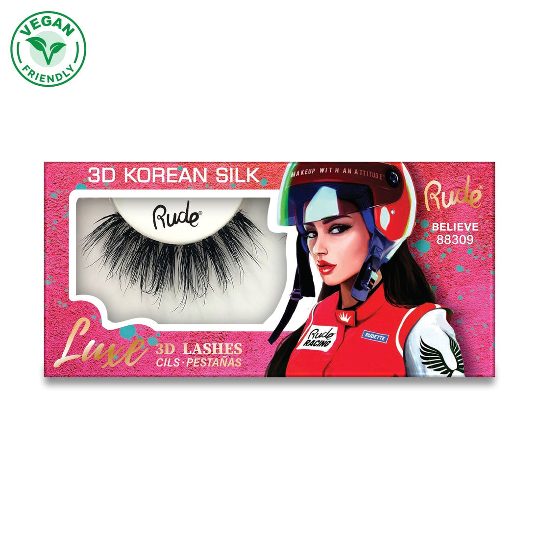 RUDE Luxe 3D Korean Silk Lashes - Believe - DestGlow