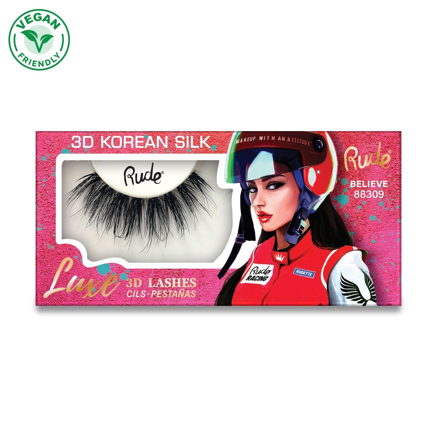 RUDE Luxe 3D Korean Silk Lashes - Believe - DestGlow