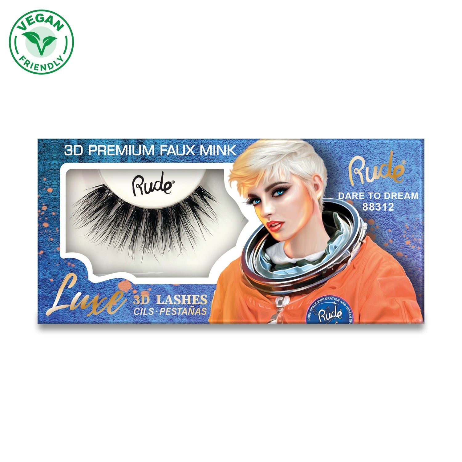 RUDE Luxe 3D Premium Faux Mink Lashes - Dare To Dream - DestGlow