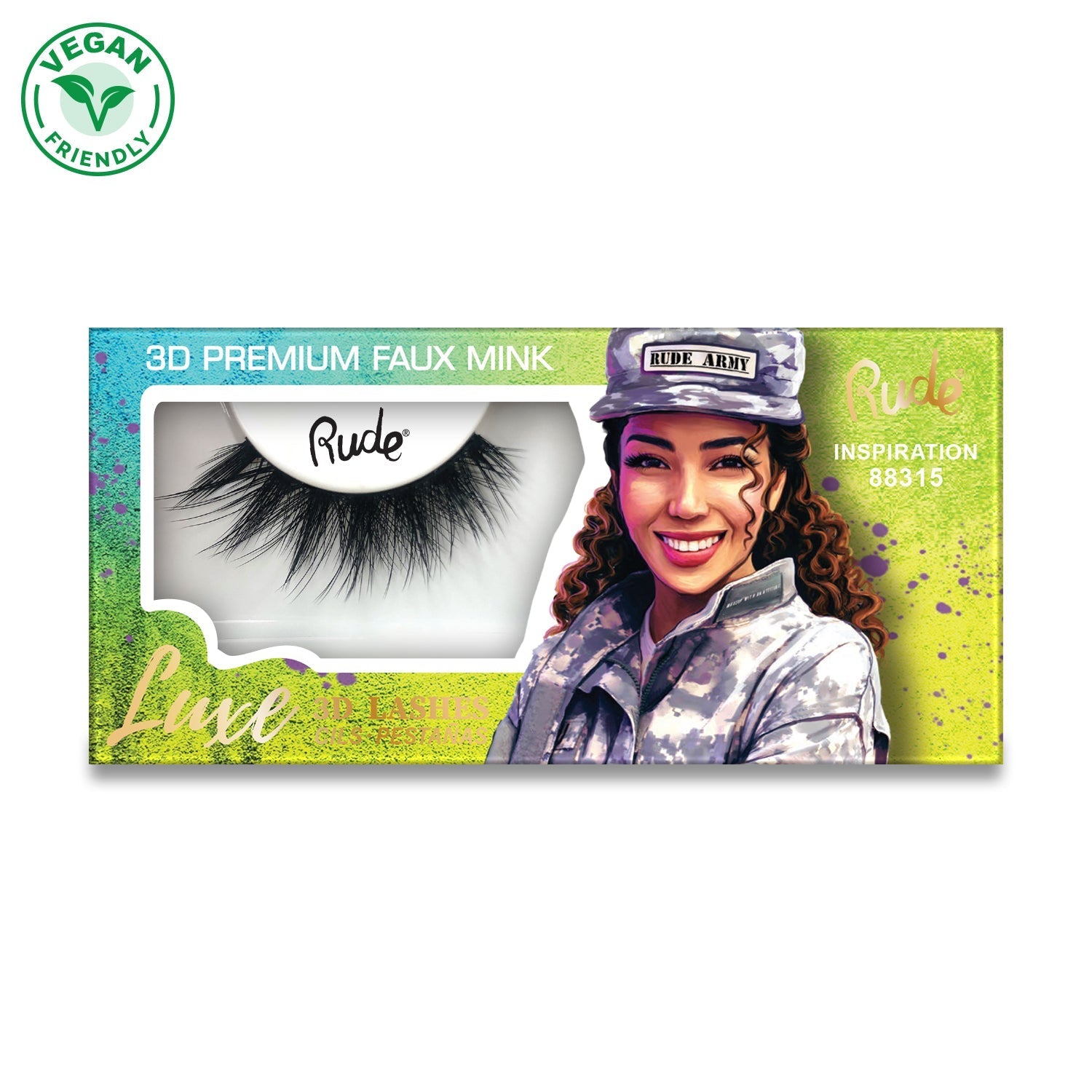 RUDE Luxe 3D Premium Faux Mink Lashes - Inspiration - DestGlow