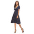 Spring Summer Chiffon Beach Dress Printed V neck Short Sleeve Dress Bohemian Dress  DestGlow