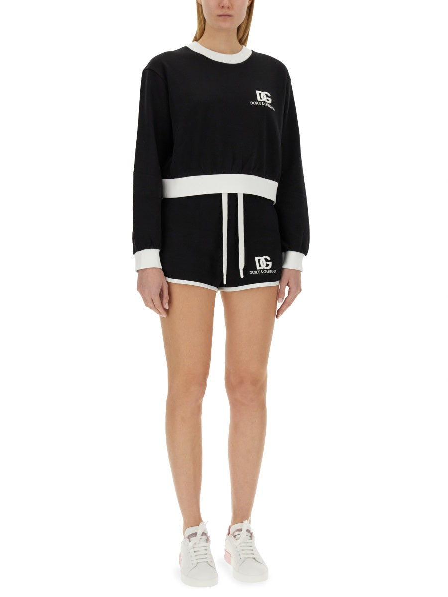 Dolce &amp; Gabbana Women Shorts With Logo Embroidery by Luosophy