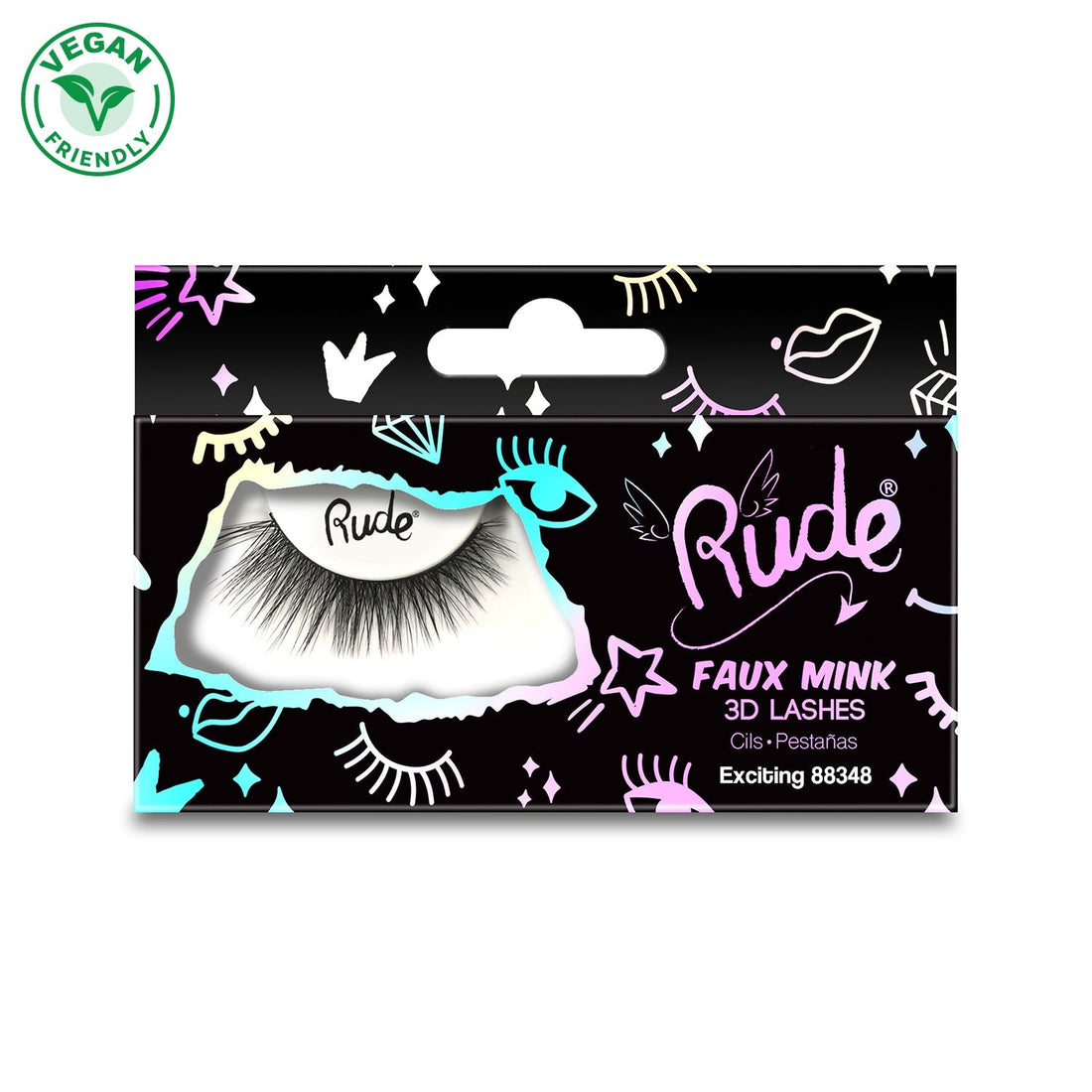 RUDE Essential Faux Mink 3D Lashes - Exciting - DestGlow