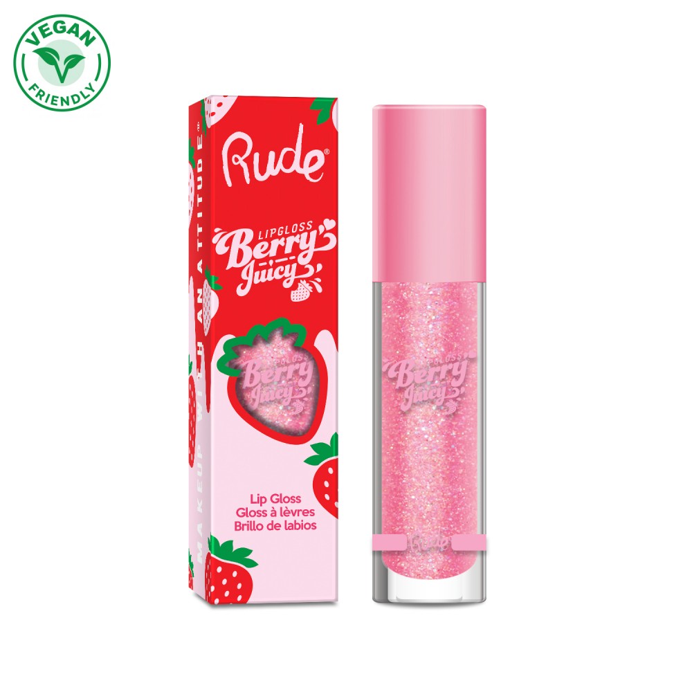 RUDE Berry Juicy Lip Gloss - Flirty 