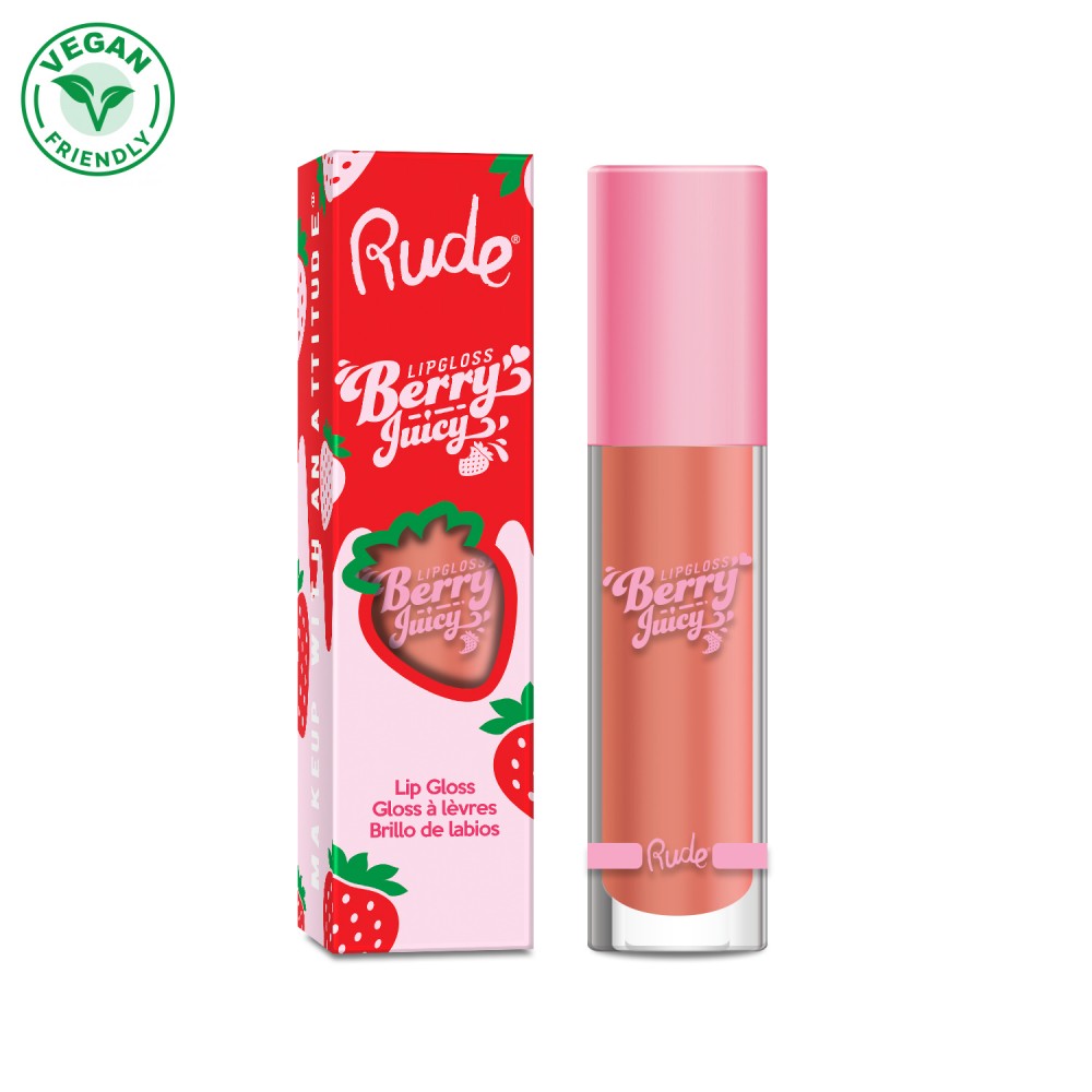RUDE Berry Juicy Lip Gloss - Nudist 