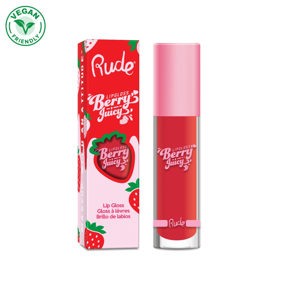 RUDE Berry Juicy Lip Gloss - Coral Kiss 
