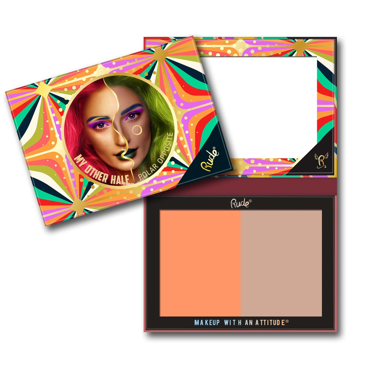 RUDE My Other Half Duo Shade Face Palette by Avera Group