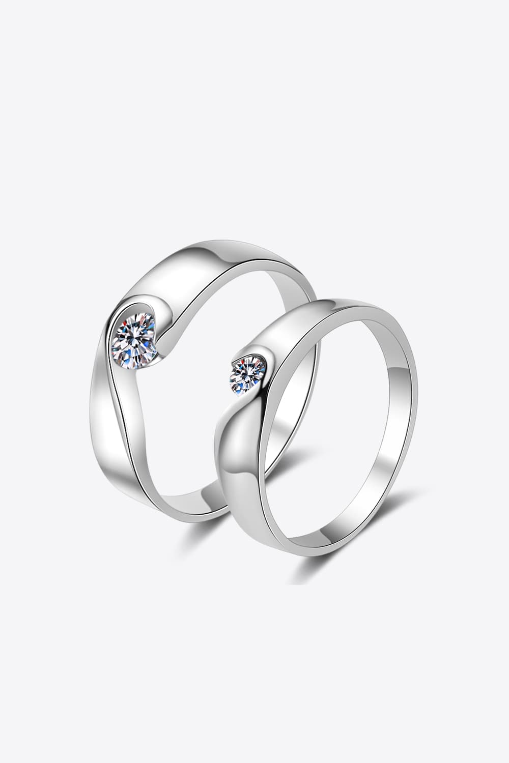 Sparkala™ Rhodium-Plated Inlaid Swirl Ring by Sparkala