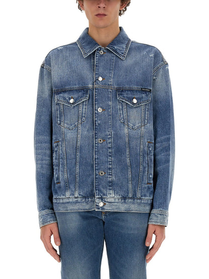 Dolce &amp; Gabbana Men Denim Shirt by Luosophy