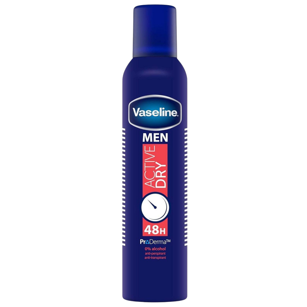 Vaseline Men Active Dry Antiperspirant Deodorant Spray (8.5oz) by Farmacias Savia