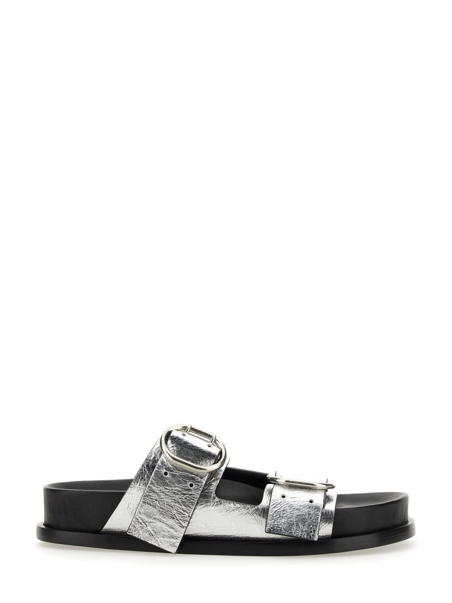Jil Sander Women Leather Sandal With Buckle by Luosophy