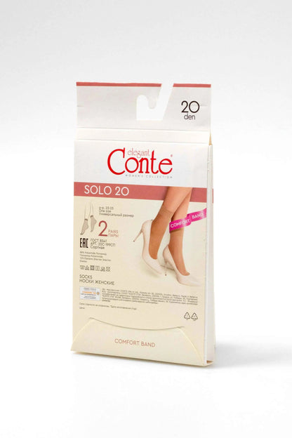 Socks Conte Solo 20 Den (2 pairs)